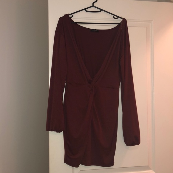 Hollywood brand burgundy dress - Picture 1 of 2